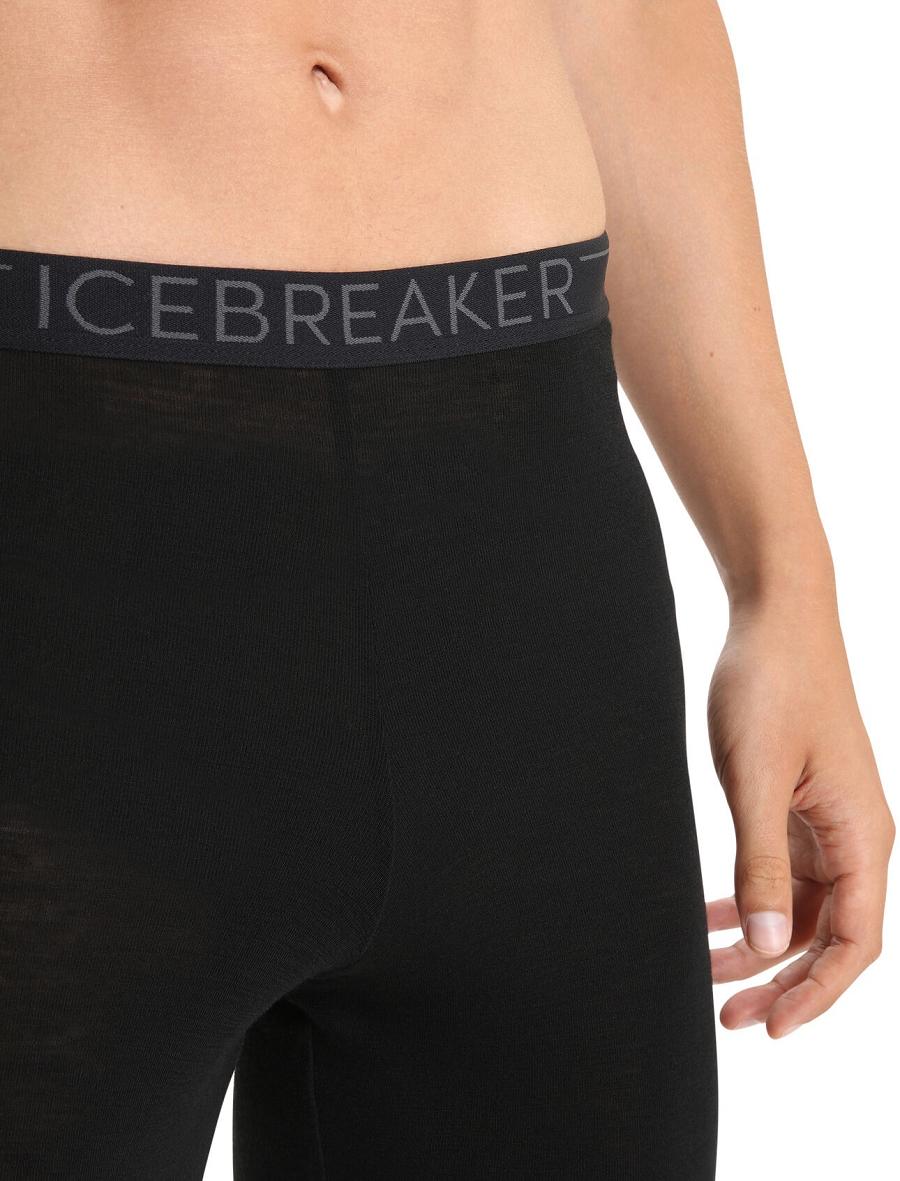 Black Icebreaker Merino 175 Everyday Thermal Men's Leggings | AU 1139XYUF